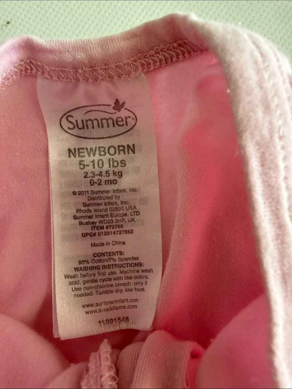SwaddleMe Baby Sleep Sacks Duo in Pink and Gray Cloud Print